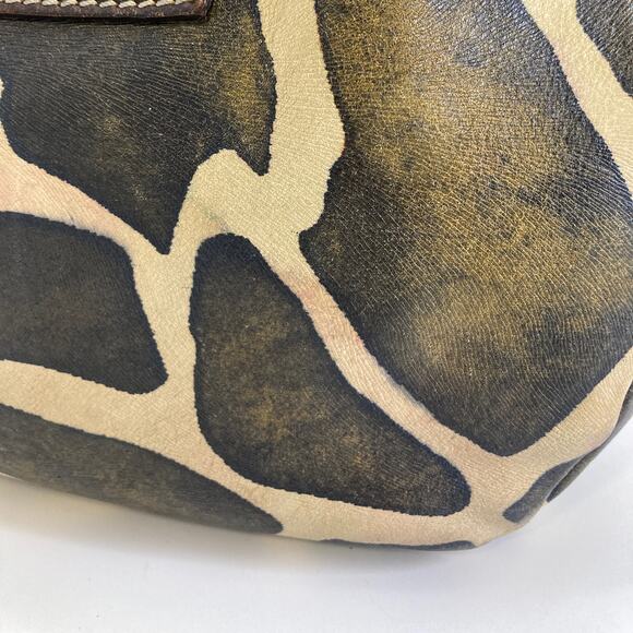 DOONEY & BOURKE ANIMAL PRINT LEATHER SHOULDER BAG (ASIS) - Picture 7 of 16